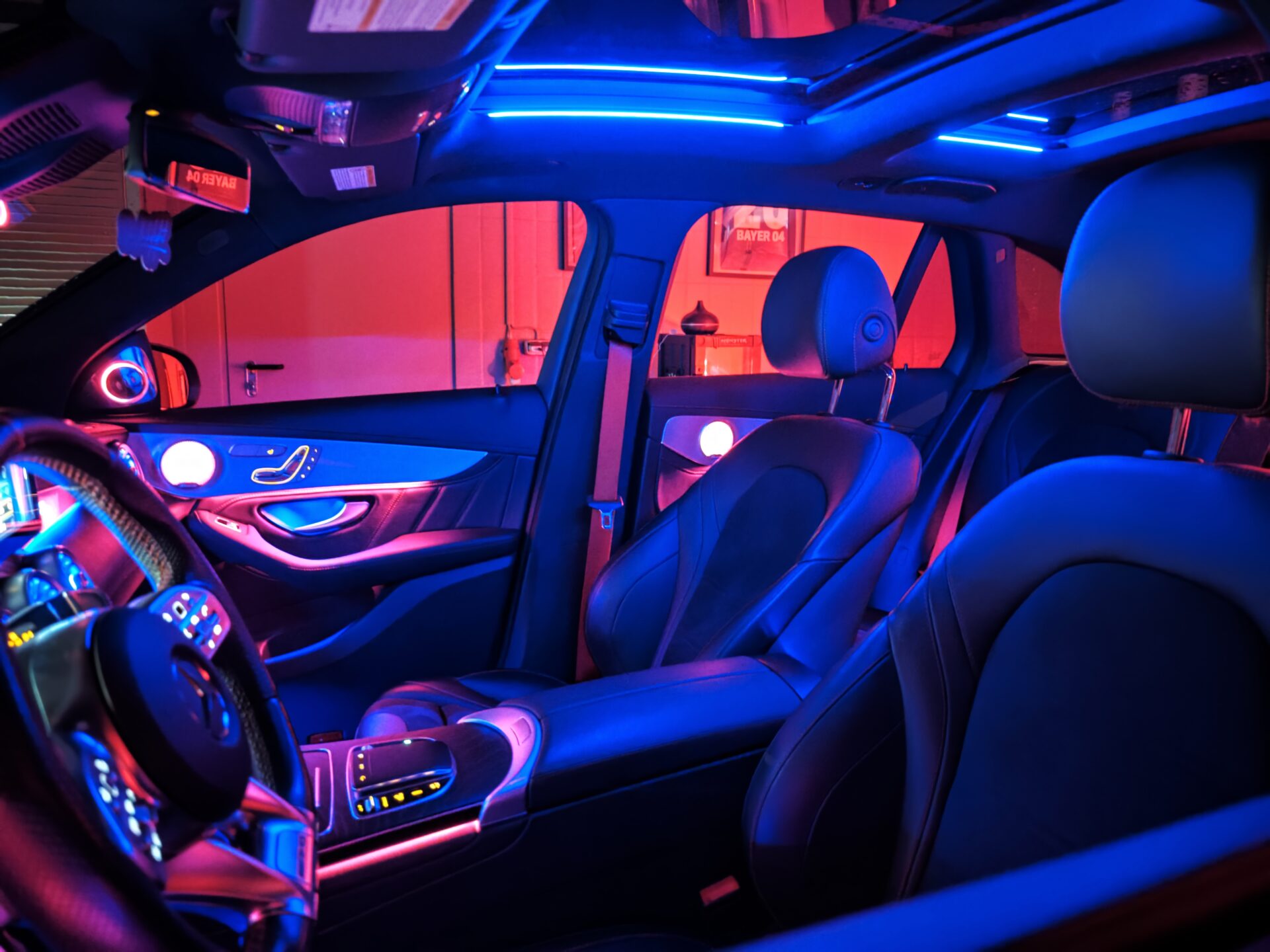 Mercedes Benz C Klasse w205 / GLC x253 / Limo Ambientelicht Nachrüstung – Bild 5